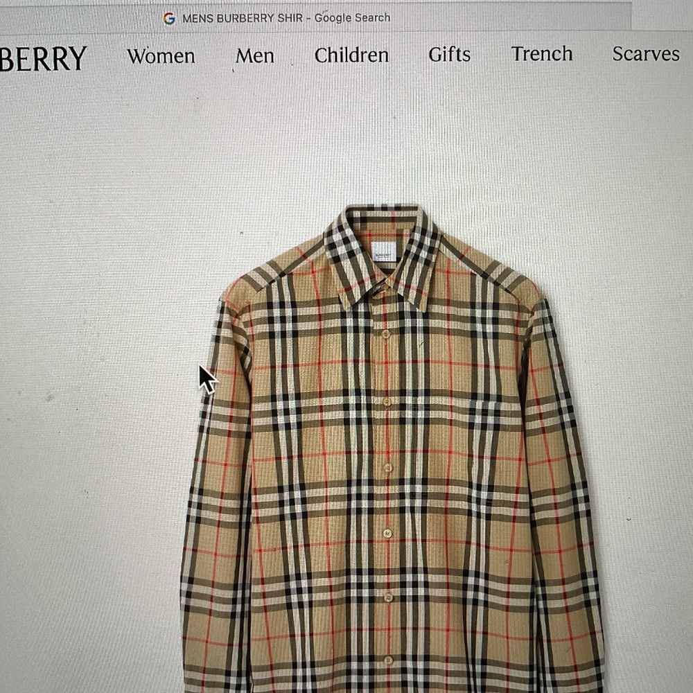 Men’s new Burberry shirt